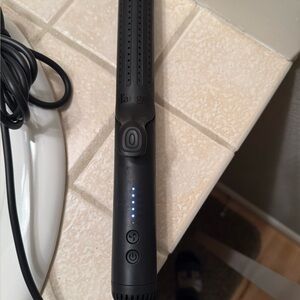 L'ange Le Duo Grande in Black - Hair Straightener & Curler in One